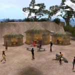 Educational virtual world for training African aid workers.